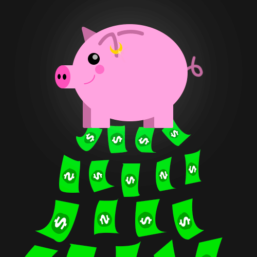 PiggyBank Money Clicker Gold Earring Upgrade - Level 2 - PiggyBank Money Clicker evolution stage 2 in Piggy Money Clicker game