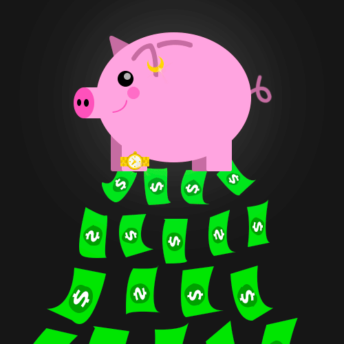PiggyBank Money Clicker Golden Watch - Level 3 - PiggyBank Money Clicker evolution stage 3 in Piggy Money Clicker game