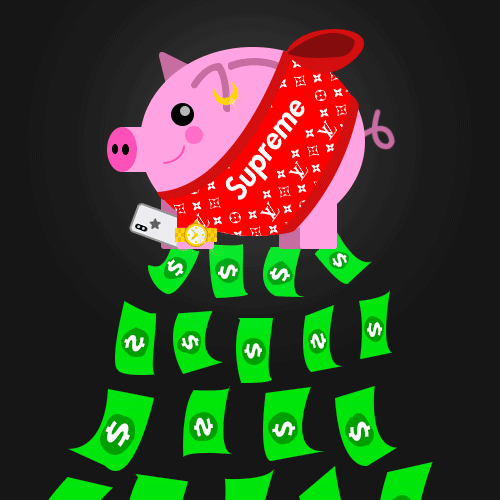 PiggyBank Money Clicker Supreme Style - Level 6 - PiggyBank Money Clicker evolution stage 6 in Piggy Money Clicker game